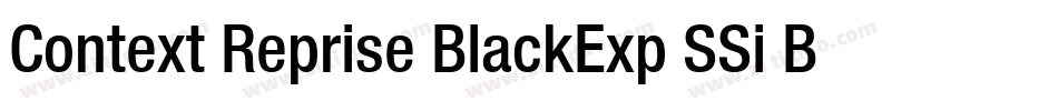 Context Reprise BlackExp SSi Bold字体转换